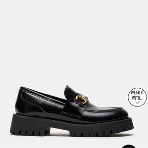 Steve Madden Black Loafers
